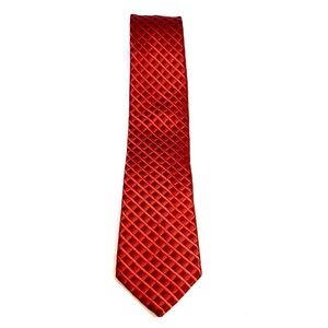 KENNETH Cole Reaction Burgundy diamond pattern tie